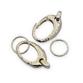 Brass key clasp - carbine 2 pcs. 32x18x4 mm 1 bag MD2276