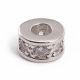 Žalvarinis intarpas su Cirkonio akutėmis 2 vnt. 6x3,5 mm 1 maišelis II0484