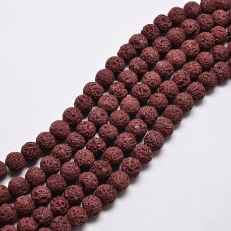 Natural Lava Beads 8 mm 1 strand KK0346