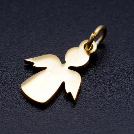 Nerūsējošā tērauda 201 kulons "Angeliukas" 15x11,5x1 mm 1 gab