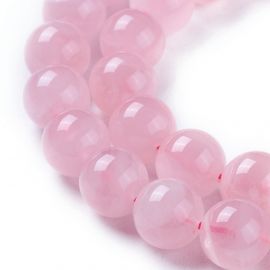 Natural Malagasy Pink Quartz Beads Size ~10 mm 1 strand 