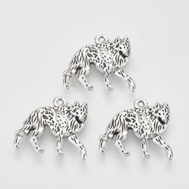 Pendant "Wolf" 4 pcs., 18x19.5x3 mm, 1 bag