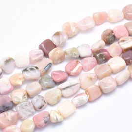 Natural Pink Opal Beads, 8-14x6-10x4-10 mm, 1 strand 
