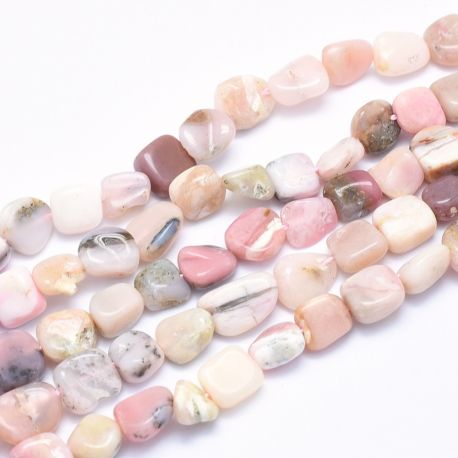 Natural Pink Opal Beads, 8-14x6-10x4-10 mm, 1 strand AK1765
