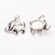 Natürlicher Houlite Anhänger "Elefant", 27x22x8 mm, 1 Stck PK0063