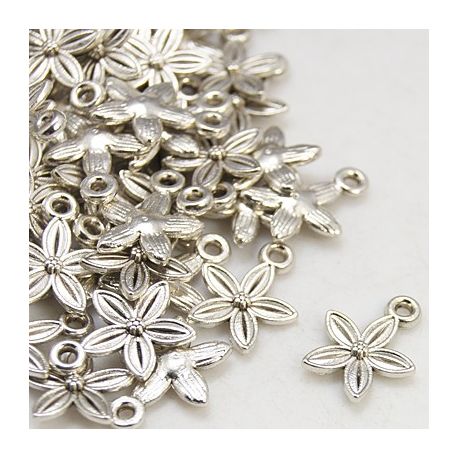 Anhänger "Blume" 4 Stk., 13x10 mm, 1 Beutel MD2280