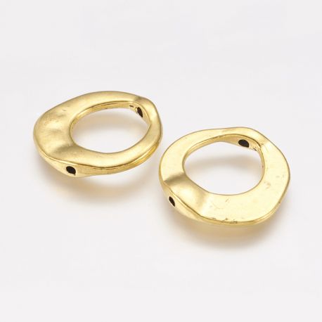 Irregular frame - ring 2 pcs., 20x20x3 mm, 1 bag MD2275