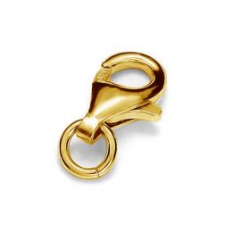 Verschluss Karabinerverschluss mit Ring 925 11mm. 1 Stk.