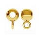 Kullatud hoidja ripatsile 925 7,4x4x2,1 mm. 2 tk SID0151