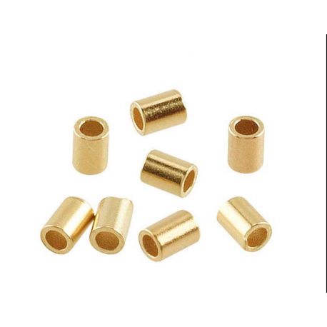 Kullatud hõbedased klambrid 925 1,5x2 mm. 10 tk. SID0152