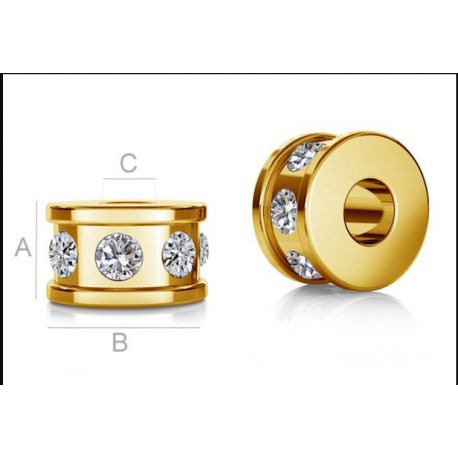 Swarovski kristallidega vahetükk 925 5x3 mm. 1 tk. SID0143