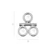 Jagaja 925 10x8 mm. 2 tk. SID0142