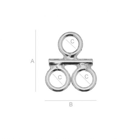 Jagaja 925 10x8 mm. 2 tk. SID0142
