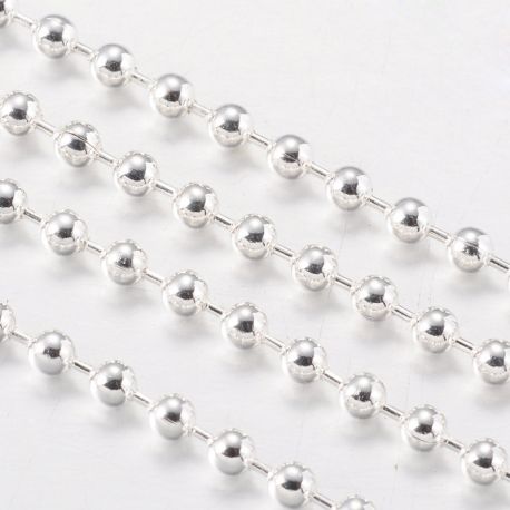 Žalvarinė burbulinė grandinėlė 2,5 mm ~5 metrai MD2291