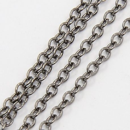 Messingkett 2,5x2 mm ~ 5 meetrit MD2290