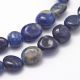 Natural Sodalite beads 7-11x8-3.5 mm 1 strand AK1805