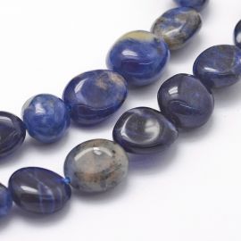 Natural Sodalite beads 7-11x8-3.5 mm 1 strand