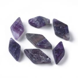 Natural Fluorite beads 17-22x9-11 mm 1 pc