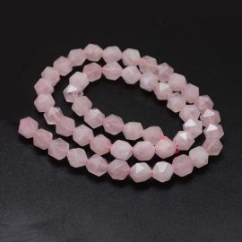 Natural Madagascar Rose Quartz Beads 6x6 mm 1 strand