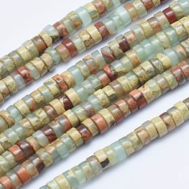 Looduslikud Aqua Terra Jasperi helmed 4x2 mm 1 niit AK1804
