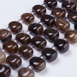 Looduslikud ahhaathelmed 22-25x18-20x15 mm 1 tk AK1818