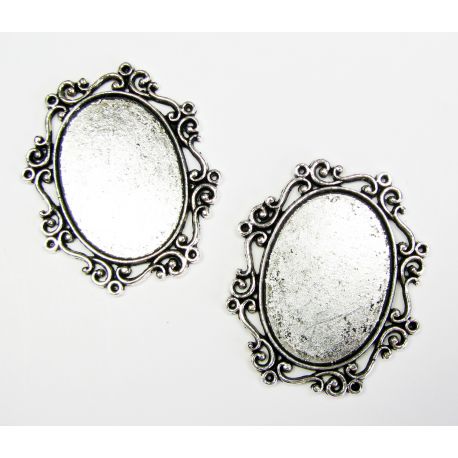 Rėmelis - pakabukas kamėjai 40x29x2 mm MD0228