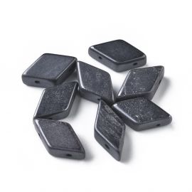 Dabīgā melnā akmens pērlītes 17-22x9-11 mm 1 gab
