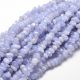 Natural Blue Lace Agate chippings 5-14x4-10 mm 1 thread AK1807