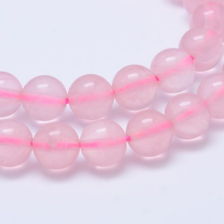 Natürliche Madagaskar Rosenquarz Perlen 12 mm 1 Strang AK1811