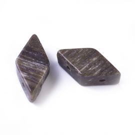 Naturaalsed kivistunud puidust helmed 17-22x9-11 mm 1 tk