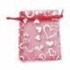 Organza kotid südametega 9x7 cm 5 tk. DEKO328