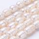 Natural freshwater pearls 11-19x9-10 mm 1 strand GP0107