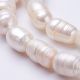 Natural freshwater pearls 11-19x9-10 mm 1 strand GP0107