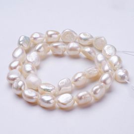 Natural freshwater pearls 12x11x9 mm 1 strand