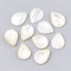 Natural shell beads 18-20x15x2-4 mm 2 pcs. SH0076
