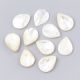 Natürliche Muschelperlen 18-20x15x2-4 mm 2 Stck. SH0076