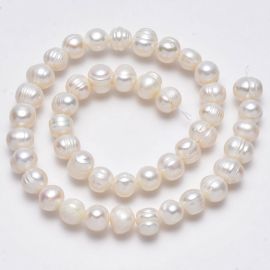 Dabiskas saldūdens pērles 9-10 mm 1 dzīsla