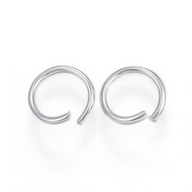 Nerūdijančio plieno 304 viengubas žiedelis 8x1 mm 20 vnt. MD2298