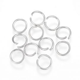 Stainless steel 304 single ring 8x1 mm 20 pcs.