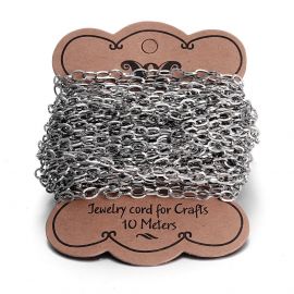 Roostevabast terasest 304 kett 7x4,5x0,8 mm ~ 10 meetrit