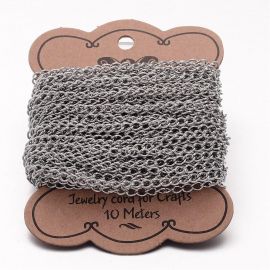 Roostevabast terasest 304 kett 4x3x0,6 mm ~ 10 meetrit