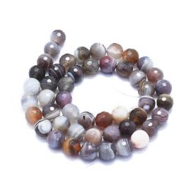 Looduslikud Botswana ahhaathelmed 8 mm 1 ahelaga