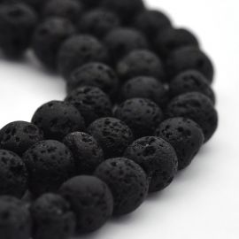 Natural Lava beads 4-4.5 mm 1 thread KK0349