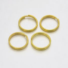 Brass double rings 10x1 mm 30 pcs.