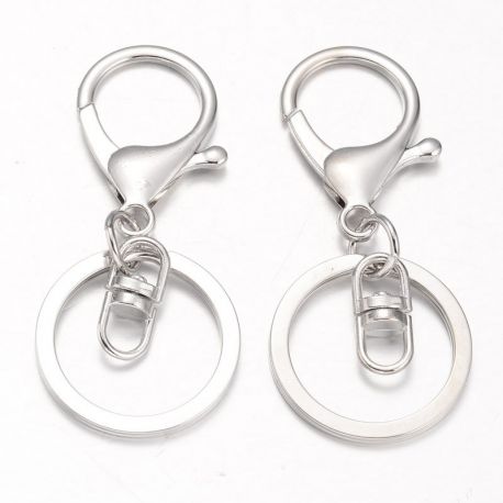 Metal key rings with carbine 2 sets. MD2308