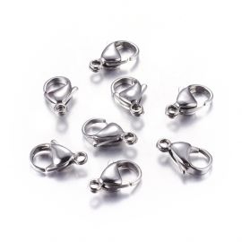 Nerūsējošā tērauda 304 aizdares karabīne 15x9 mm 4 gab.