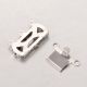 Stainless steel 304 clasp - box 19x14x3 mm 2 pcs. MD2323