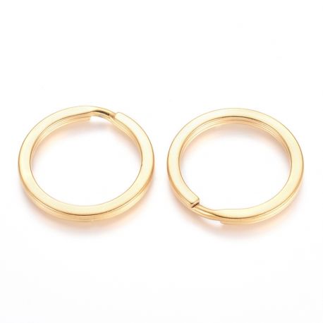 Nerūdijančio plieno 304 raktų žiedai 30x3 mm 2 vnt. MD2305