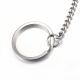 Edelstahl 304 Schlüsselring mit Kette 30x2 mm 4 Stck. MD2316