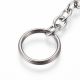 Stainless steel 304 key rings with chain 18x2 mm 4 pcs. MD2306